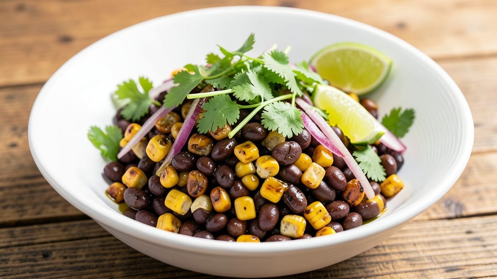 Black Bean Corn Cilantro Salad Recipe: Zesty Lime and Cumin Brightness in 15 Minutes