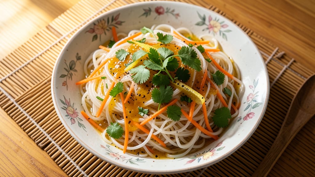 Asian Vermicelli Noodle Salad Recipe: Lemon-Pepper Zing With Silky Rice Noodles