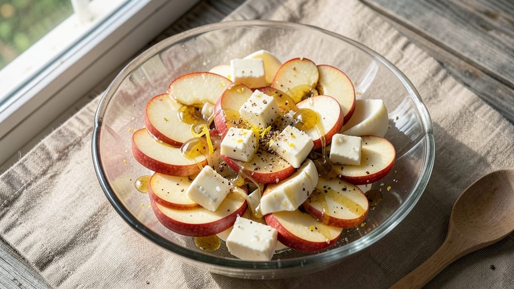 Apple and Cheese Salad Recipe: Crisp Apple Bites and Melty Cheese Harmony