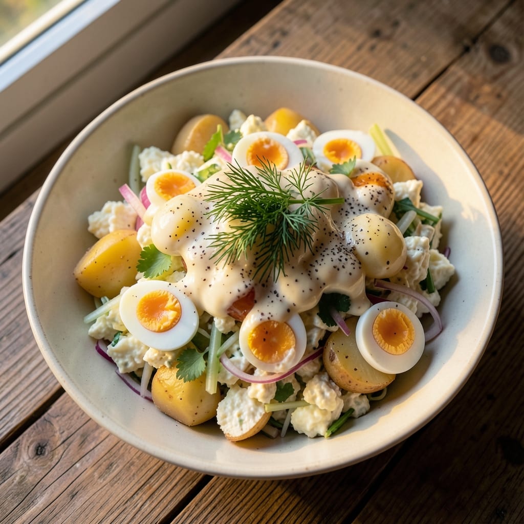 17th Street Potato Salad Recipe: Crispy Bacon and Mustard-Kissed Creaminess