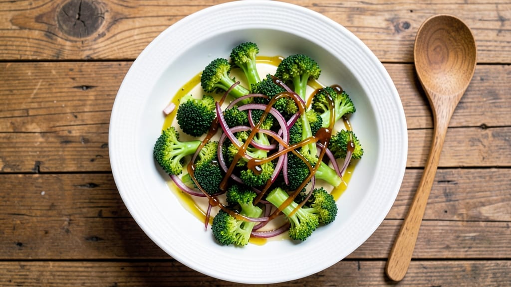 Broccoli and Red Onion Salad Recipe: Peppery Sweet Crunch With Citrus Zing