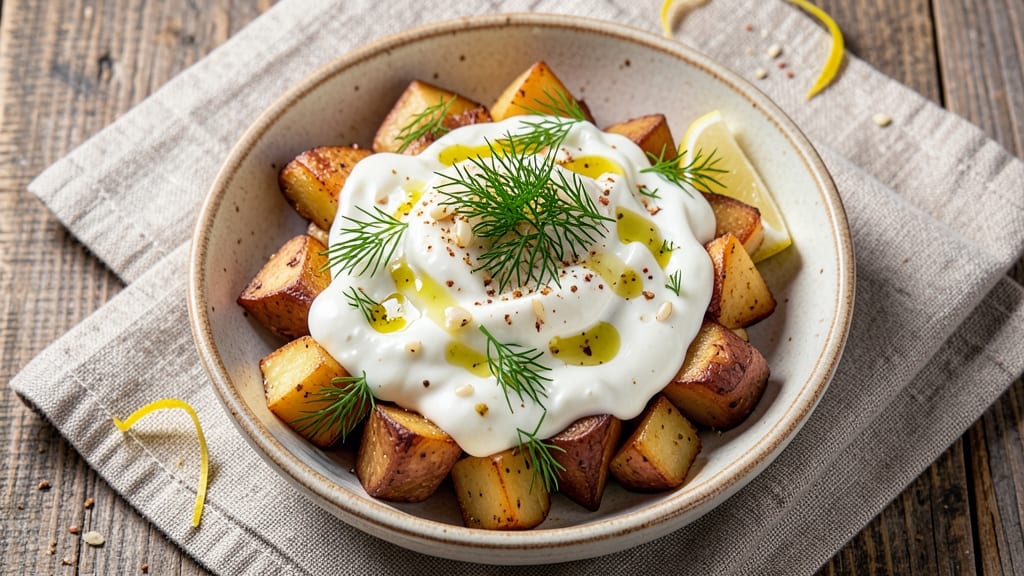 Armenian Potato Salad Recipe: Herb-Infused Yogurt Base with Crisp Celery Bites