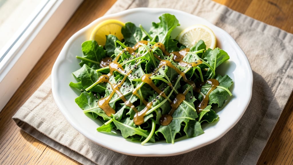 Arugula and Kale Salad Recipe: Peppery Greens With Lemon-Herb Vinaigrette