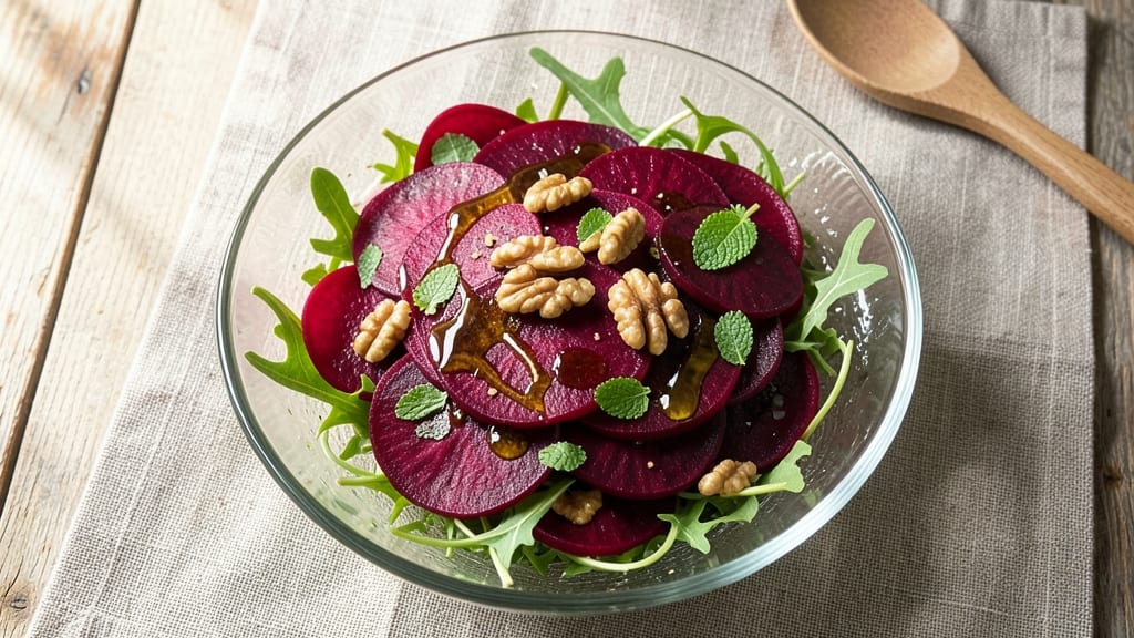 Beetroot Carpaccio Salad Recipe: Vibrant Layers of Sweet Earthy Crunch