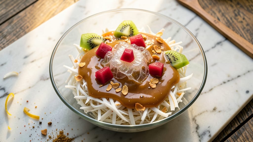 Buko Salad Recipe With Ingredients And Procedure: Young Coconut Crunch in Creamy Bliss