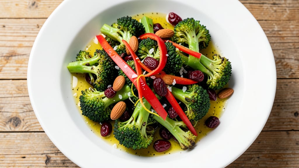 Broccoli Cranberry Almond Salad Recipe: Sweet-Tart Balance With Crunchy Texture