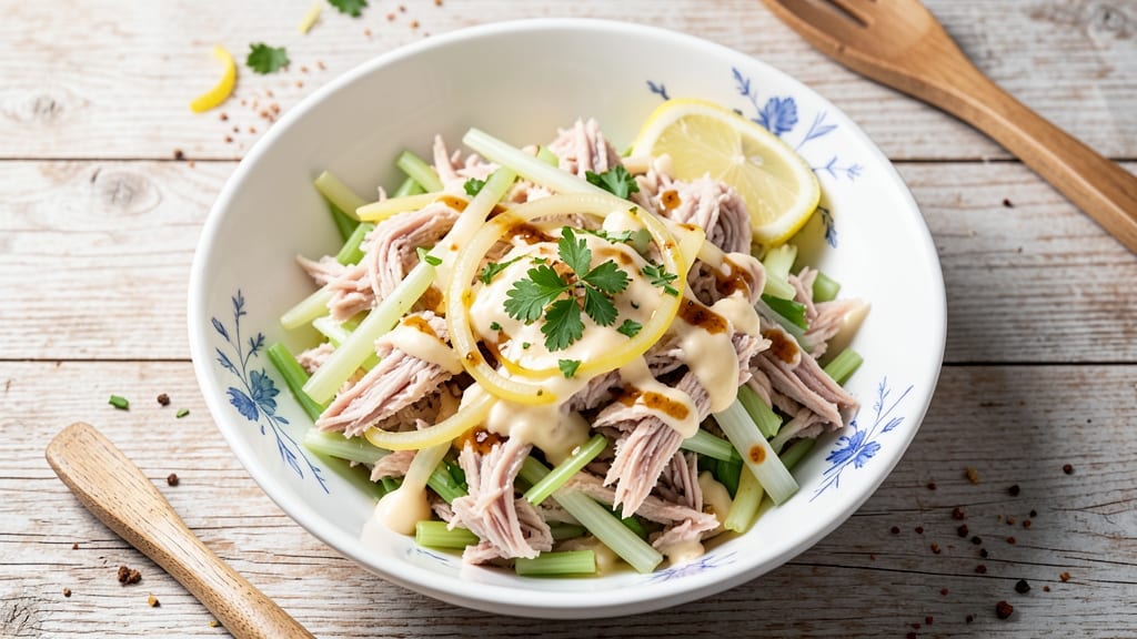Antone's Tuna Salad Recipe: Crisp Celery Crowns Over Zesty Mayo Bliss