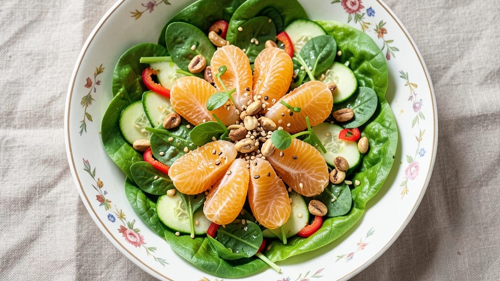 Asian Mandarin Salad Recipe: Citrusy Crunch With Spicy Peanut Zing