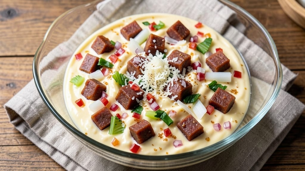 Bologna Salad Spread Recipe: Anchovy-Parmesan Crunch in Every Spoonful
