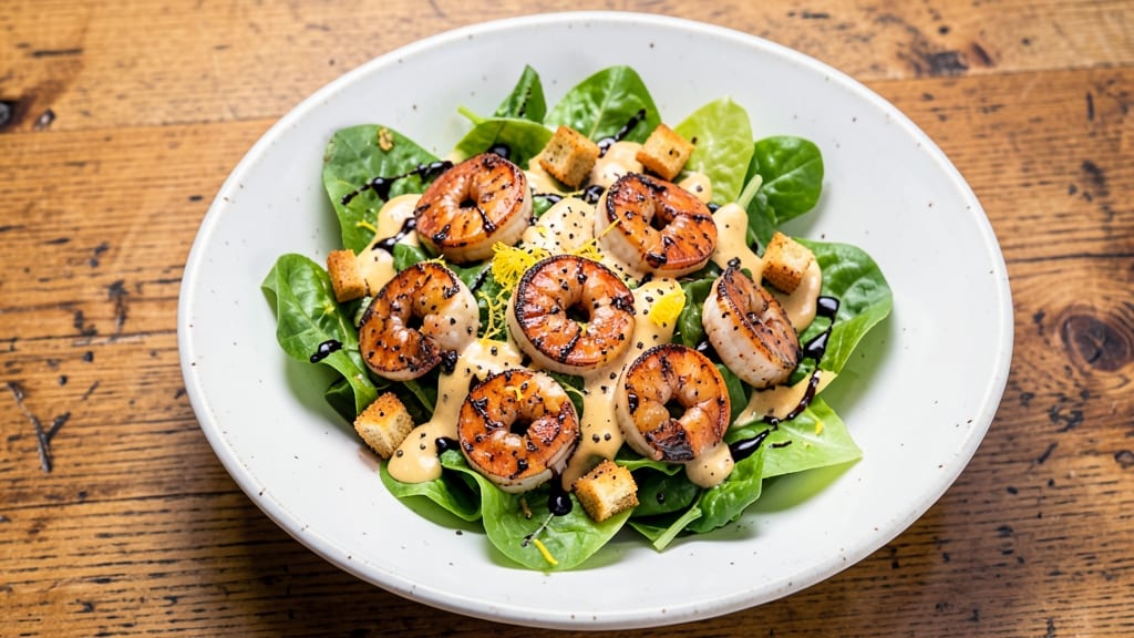 Blackened Shrimp Caesar Salad Recipe: Smoky Char and Creamy Parmesan Fusion